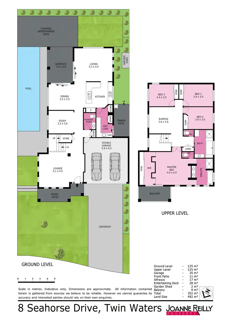 Floorplan of Homely house listing, 8 Seahorse Drive, Twin Waters QLD 4564