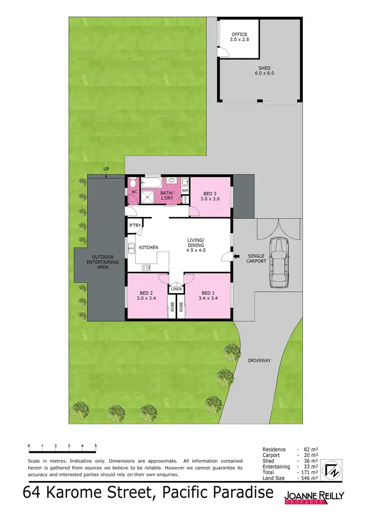 Floorplan of Homely house listing, 64 Karome Street, Pacific Paradise QLD 4564