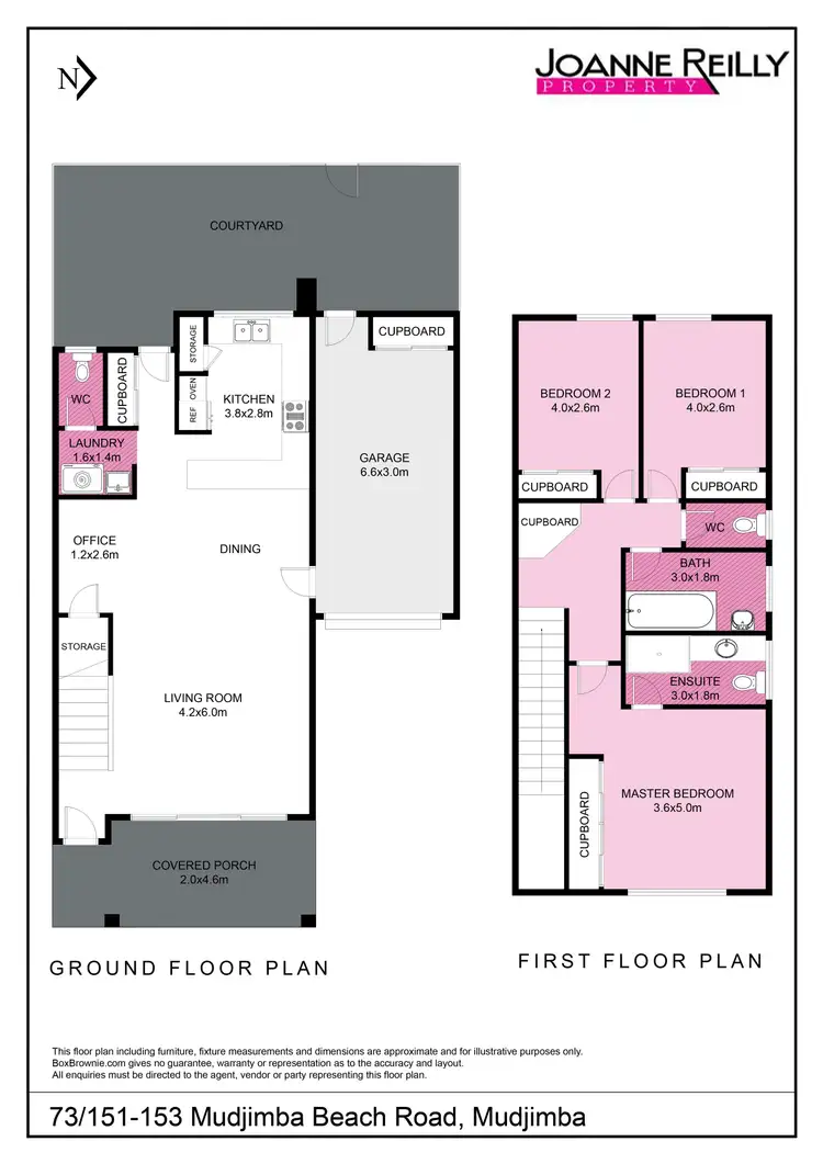 Floorplan of Homely townhouse listing, 73/151-153 Mudjimba Beach Road, Mudjimba QLD 4564