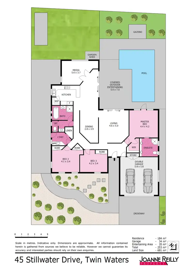 Floorplan of Homely house listing, 45 Stillwater Drive, Twin Waters QLD 4564
