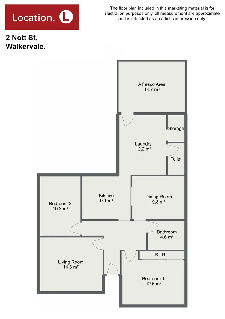 Floorplan of Homely house listing, 2 Nott Street, Walkervale QLD 4670