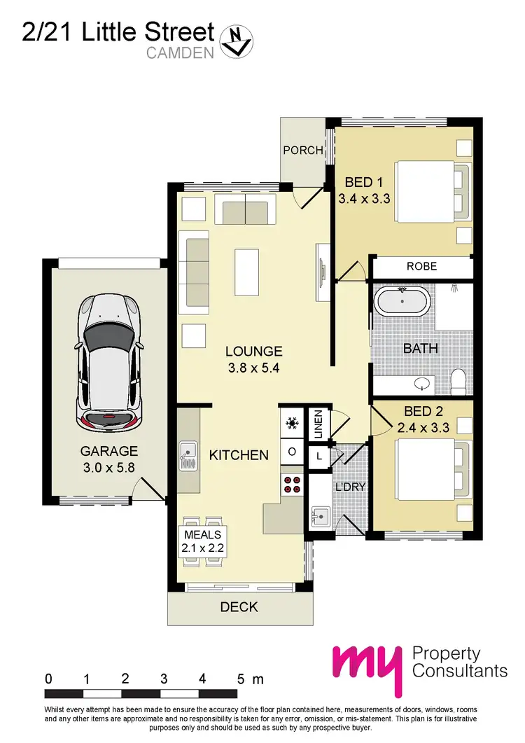 Floorplan of Homely townhouse listing, 2/21 Little Street, Camden NSW 2570