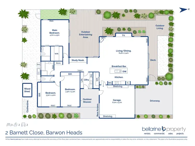 Floorplan of Homely house listing, 2 Barnett Close, Barwon Heads VIC 3227
