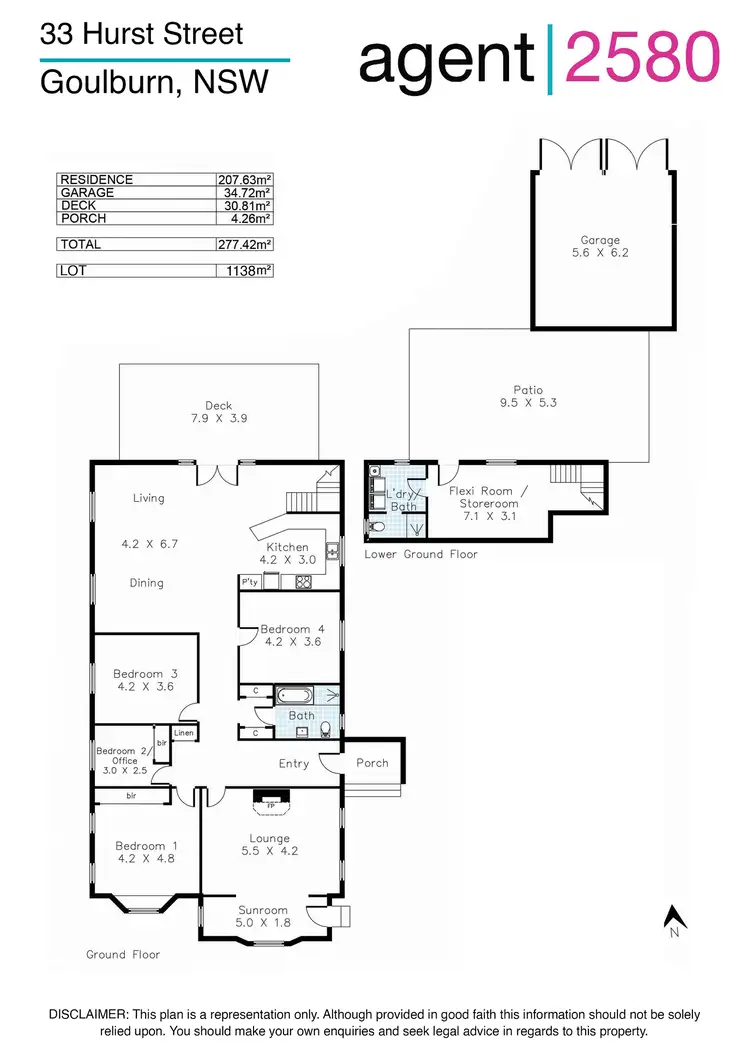 Floorplan of Homely house listing, 33 Hurst Street, Goulburn NSW 2580