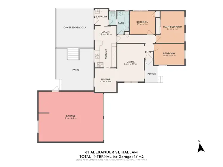 Floorplan of Homely house listing, 65 Alexander Street, Hallam VIC 3803