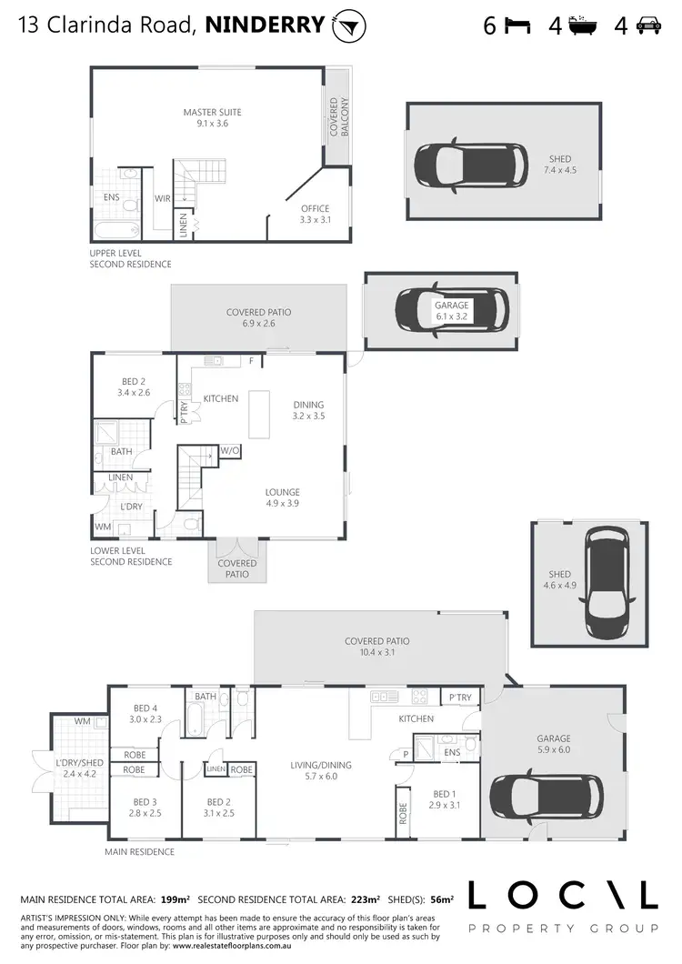 Floorplan of Homely house listing, 13 Clarinda Road, Ninderry QLD 4561