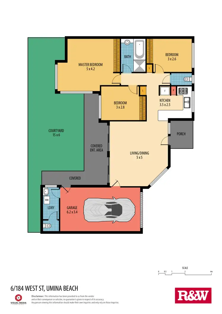 Floorplan of Homely villa listing, 6/184 West Street, Umina Beach NSW 2257