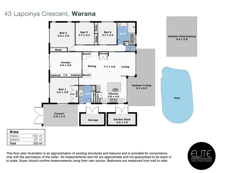 Floorplan of Homely house listing, 43 Lapoinya Crescent, Warana QLD 4575