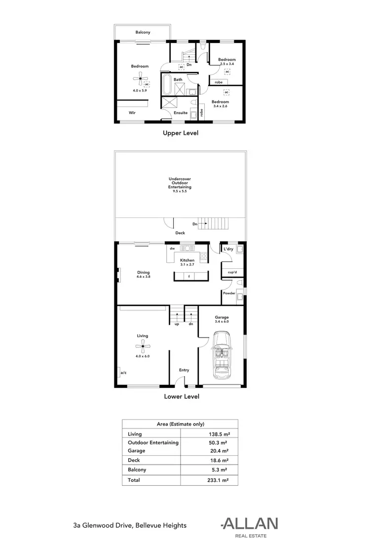 Floorplan of Homely house listing, 3A Glenwood Drive, Bellevue Heights SA 5050