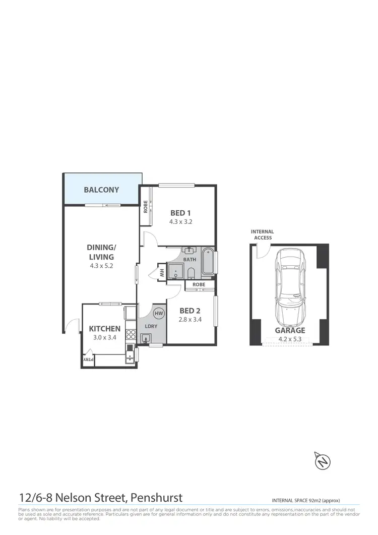 Floorplan of Homely apartment listing, 12/6-8 Nelson Street, Penshurst NSW 2222