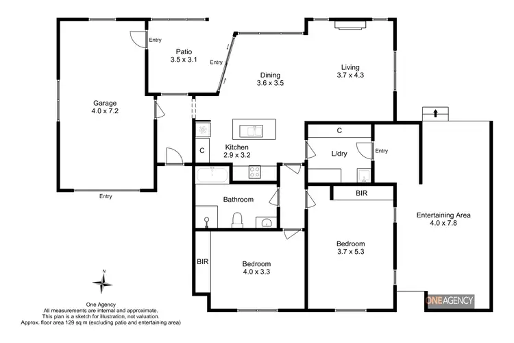 Floorplan of Homely unit listing, 3/23 Pearse Street, Stanley TAS 7331