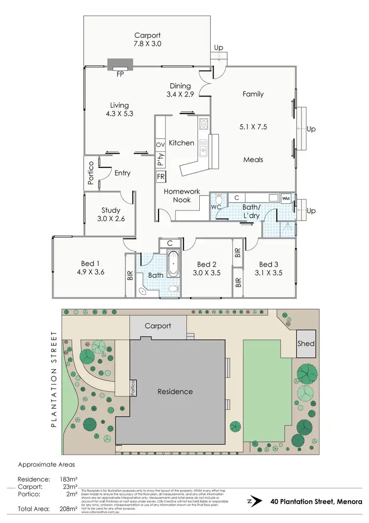 Floorplan of Homely house listing, 40 Plantation Street, Menora WA 6050