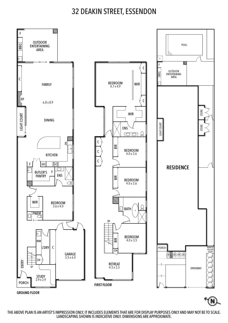 Floorplan of Homely house listing, 32 Deakin Street, Essendon VIC 3040