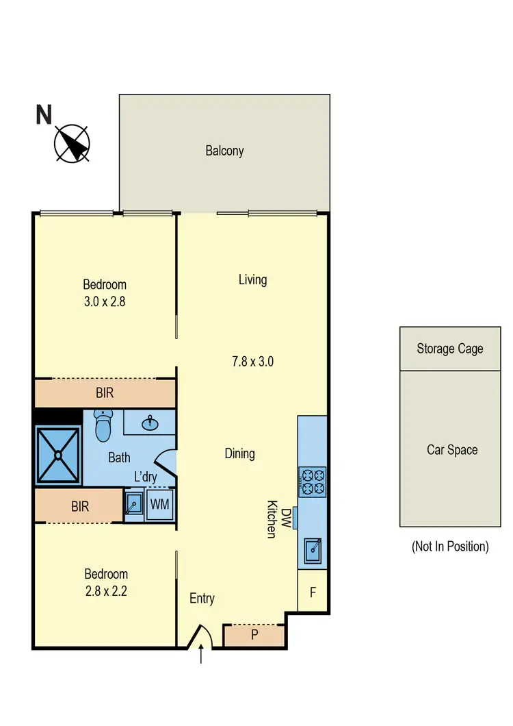 Floorplan of Homely apartment listing, 312/347 Camberwell Road, Camberwell VIC 3124