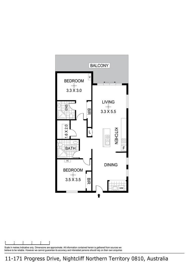 Floorplan of Homely unit listing, 11/171 Dick Ward Drive, Nightcliff NT 810