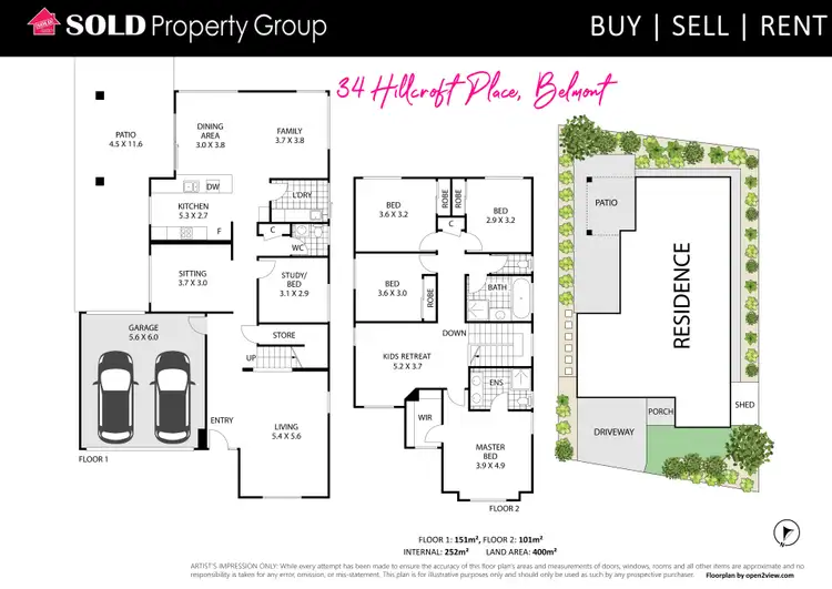 Floorplan of Homely house listing, 34 Hillcroft Place, Belmont QLD 4153