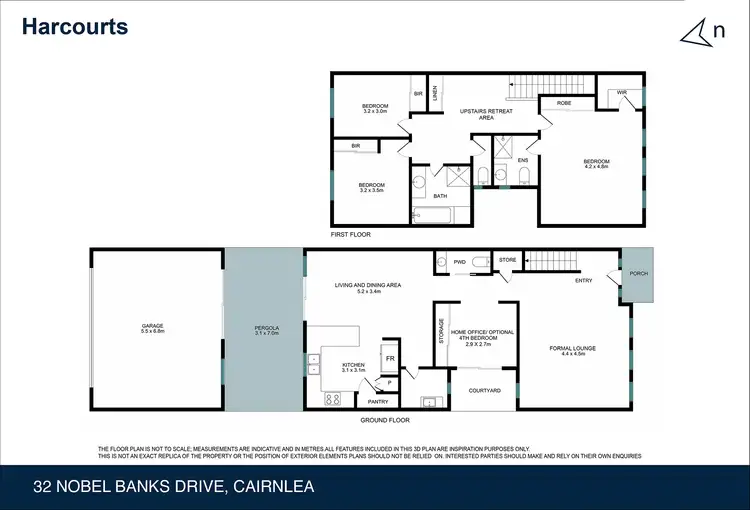 Floorplan of Homely townhouse listing, 32 Nobel Banks Drive, Cairnlea VIC 3023
