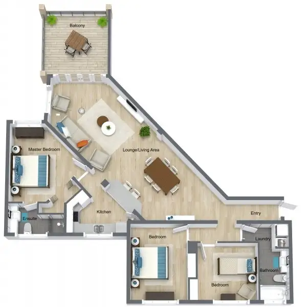 Floorplan of Homely unit listing, 12/39-43 Vasey Esp, Trinity Beach QLD 4879