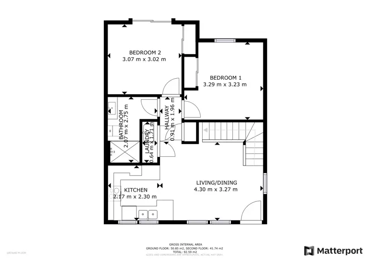 Floorplan of Homely townhouse listing, 12/1 Dudley Street, Midland WA 6056