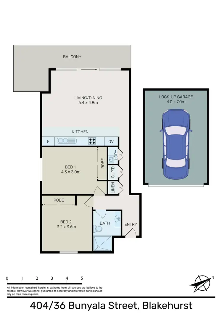 Floorplan of Homely apartment listing, 404/36 Bunyala Street, Blakehurst NSW 2221