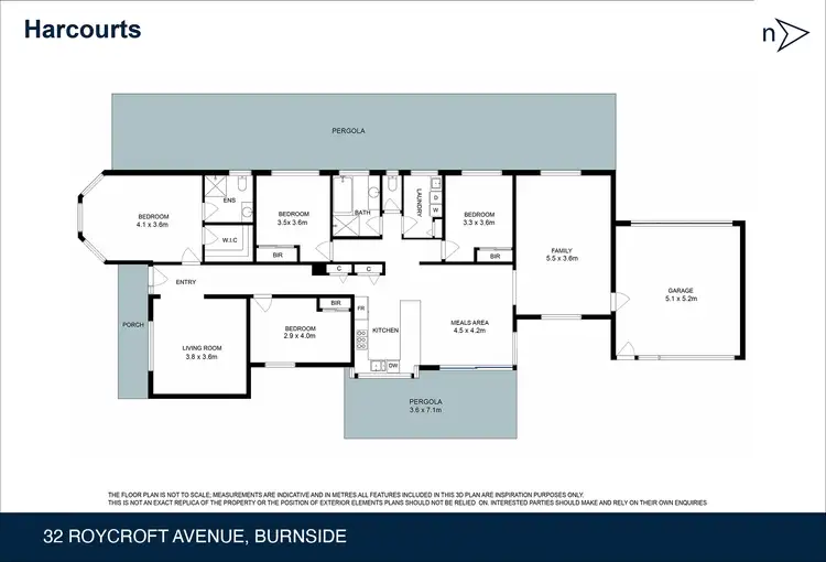Floorplan of Homely house listing, 32 Roycroft Avenue, Burnside VIC 3023