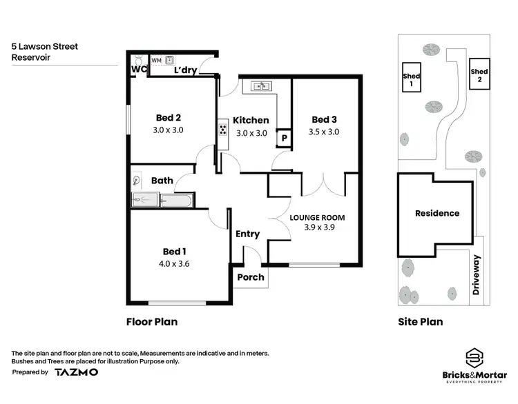 Floorplan of Homely house listing, 5 Lawson Street, Reservoir VIC 3073