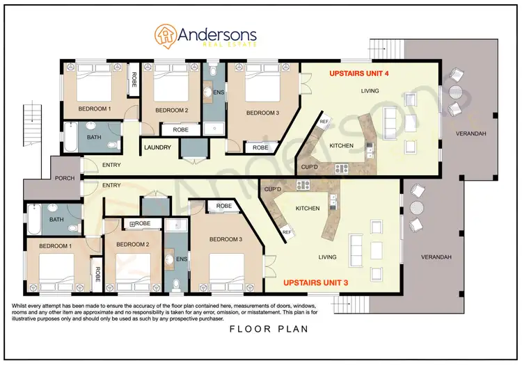 Floorplan of Homely apartment listing, 3/112 Kennedy Esp, South Mission Beach QLD 4852
