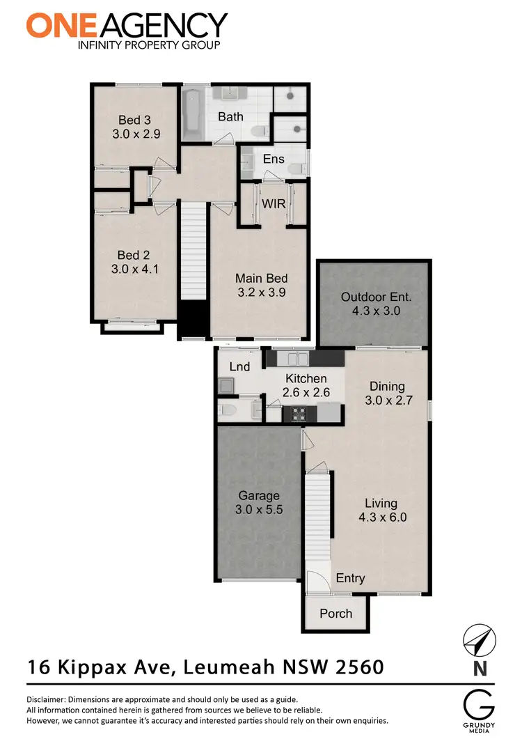 Floorplan of Homely house listing, 16 Kippax Avenue, Leumeah NSW 2560