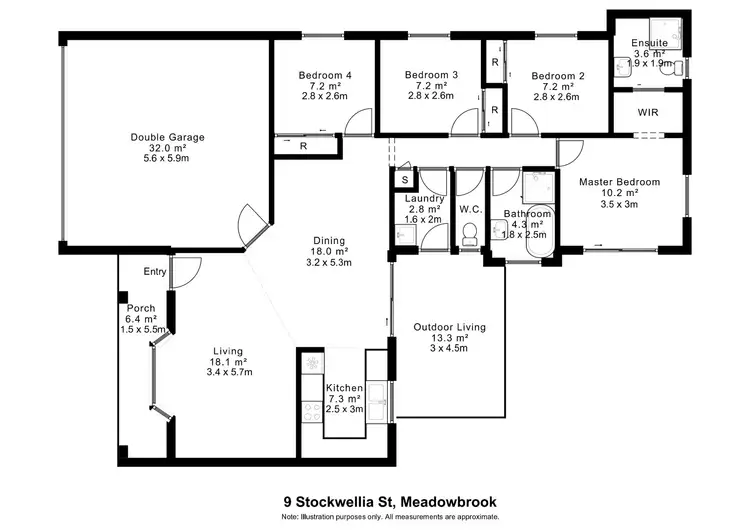 Floorplan of Homely house listing, 9 Stockwellia Street, Meadowbrook QLD 4131