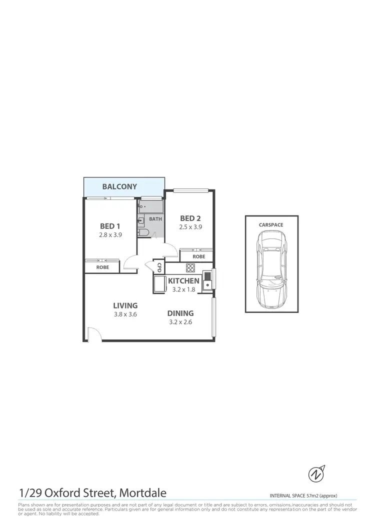 Floorplan of Homely apartment listing, 1/29 Oxford Street, Mortdale NSW 2223