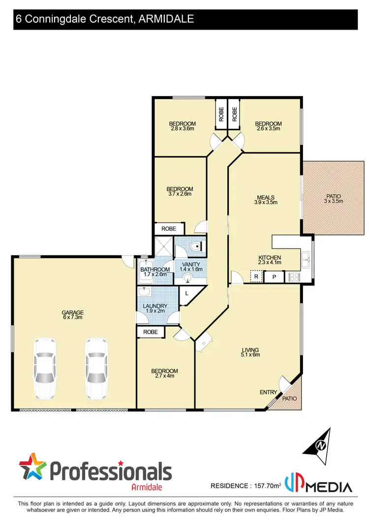 Floorplan of Homely house listing, 6 Conningdale Crescent, Armidale NSW 2350