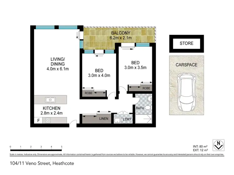 Floorplan of Homely apartment listing, 104/11 Veno Street, Heathcote NSW 2233