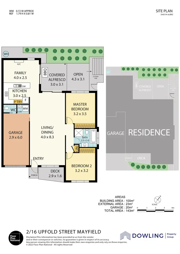 Floorplan of Homely villa listing, 2/16 Upfold Street, Mayfield NSW 2304