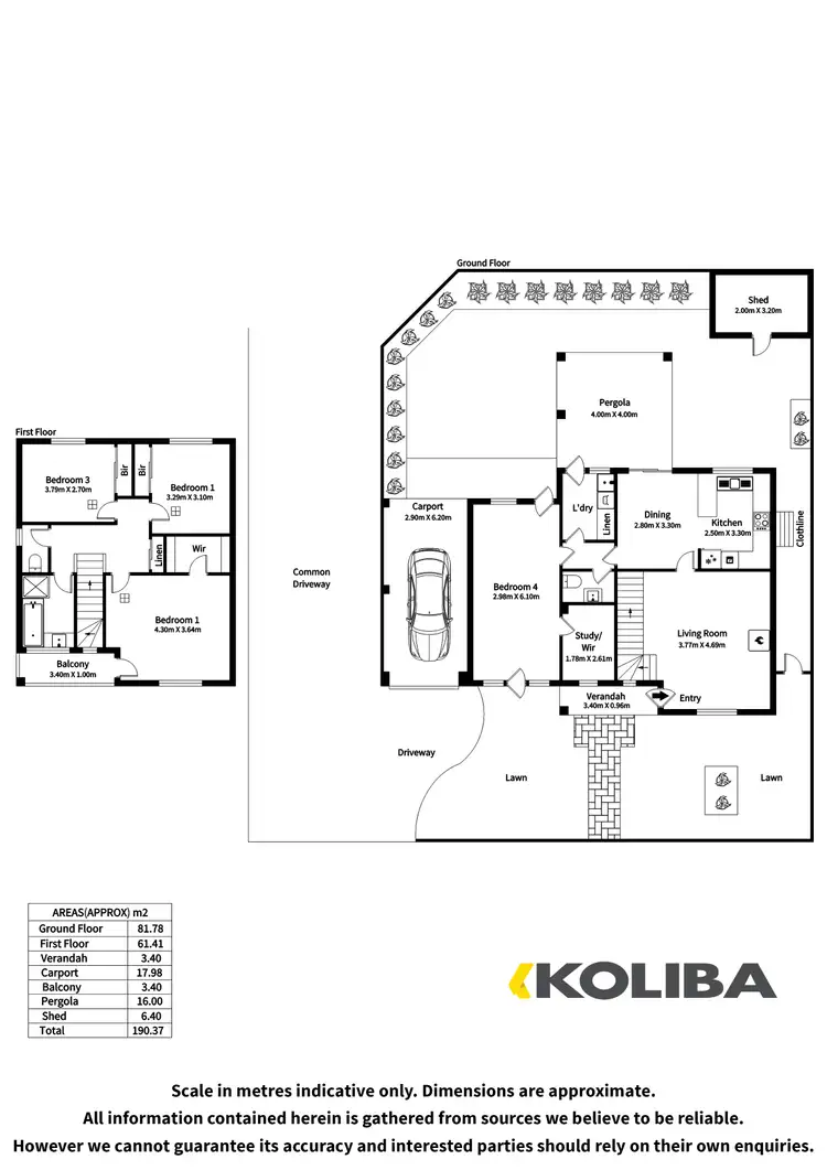 Floorplan of Homely townhouse listing, 1/21 Mooringe Avenue, Plympton SA 5038