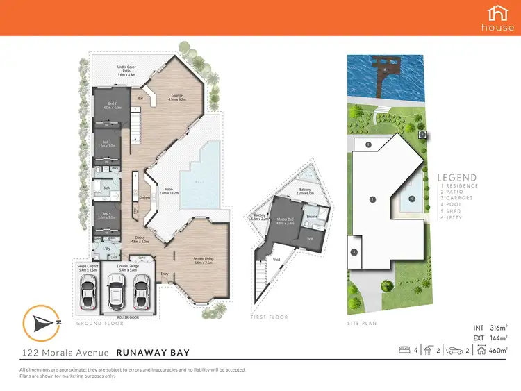 Floorplan of Homely house listing, 122 Morala Avenue, Runaway Bay QLD 4216