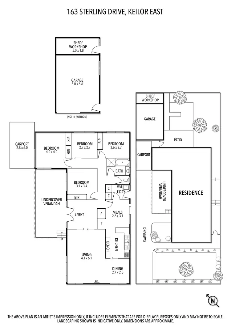 Floorplan of Homely house listing, 163 Sterling Drive, Keilor East VIC 3033