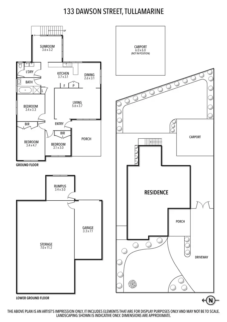 Floorplan of Homely house listing, 133 Dawson Street, Tullamarine VIC 3043