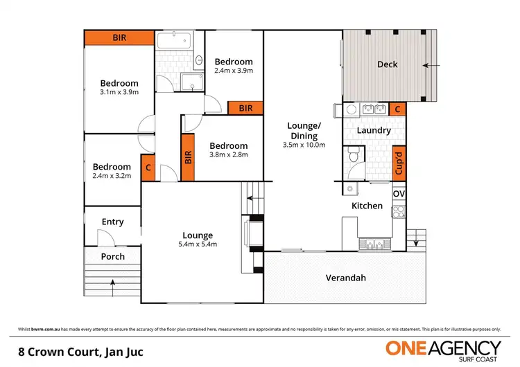 Floorplan of Homely house listing, 8 Crown Court, Jan Juc VIC 3228