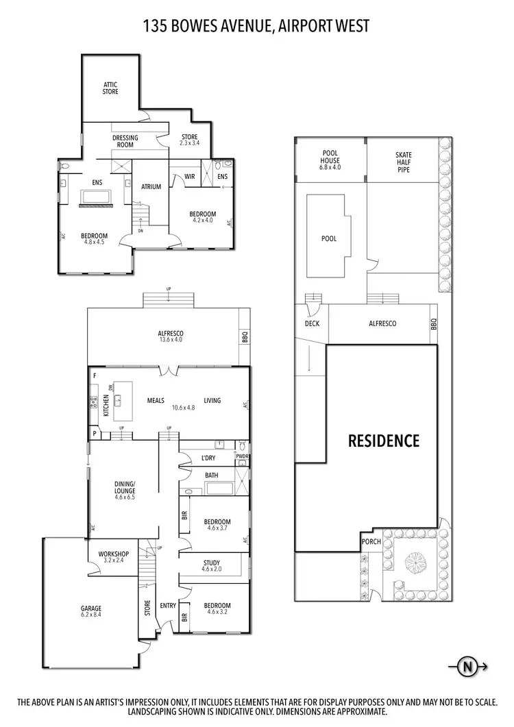 Floorplan of Homely house listing, 135 Bowes Avenue, Airport West VIC 3042