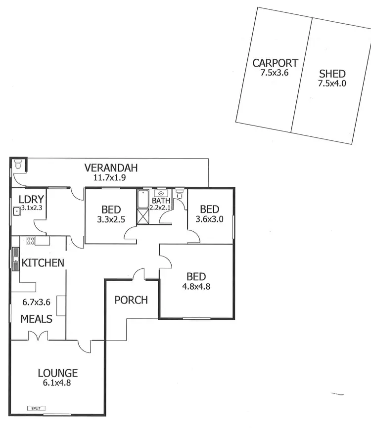 Floorplan of Homely house listing, 22 Ritter Street, Murray Bridge SA 5253