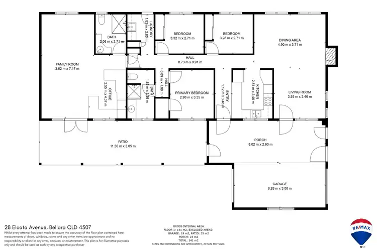Floorplan of Homely house listing, 28 Elcata Avenue, Bellara QLD 4507