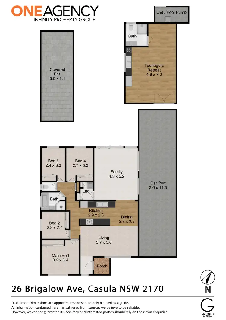 Floorplan of Homely house listing, 26 Brigalow Avenue, Casula NSW 2170