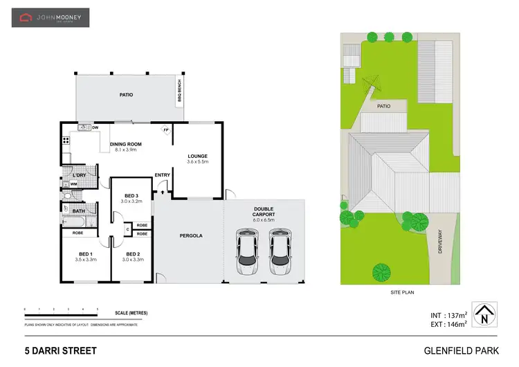 Floorplan of Homely house listing, 5 Darri Street, Glenfield Park NSW 2650