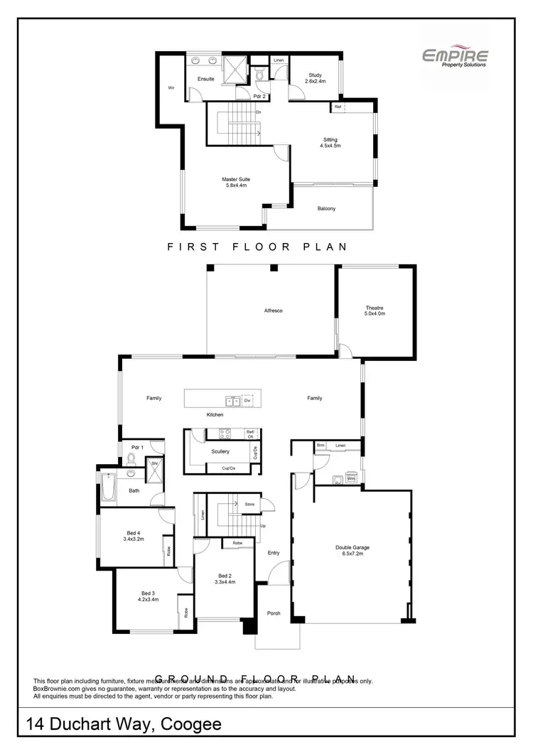 Floorplan of Homely house listing, 14 Duchart Way, Coogee WA 6166