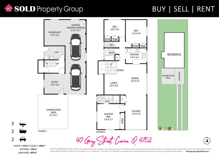 Floorplan of Homely house listing, 40 Gray Street, Carina QLD 4152
