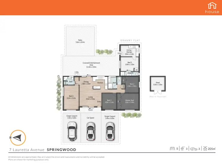 Floorplan of Homely house listing, 7 Lauretta Avenue, Springwood QLD 4127