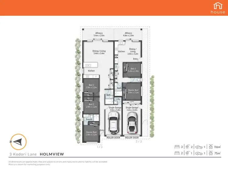 Floorplan of Homely house listing, 3 Kodori Lane, Holmview QLD 4207