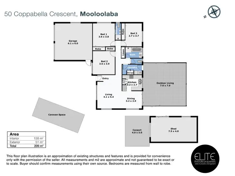 Floorplan of Homely house listing, 50 Coppabella Crescent, Mooloolaba QLD 4557