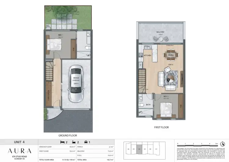 Floorplan of Homely townhouse listing, 4/674 Stud Road, Scoresby VIC 3179