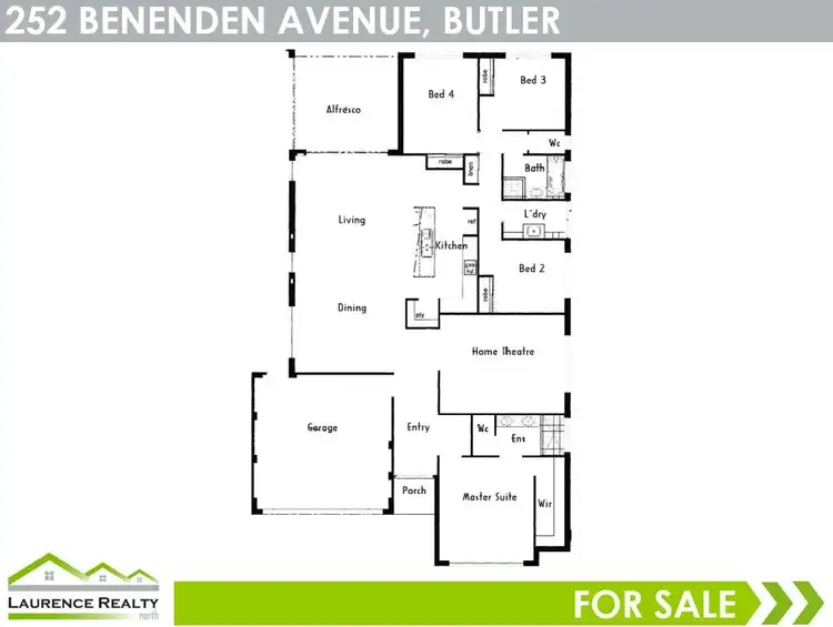 Floorplan of Homely house listing, 252 Benenden Avenue, Butler WA 6036
